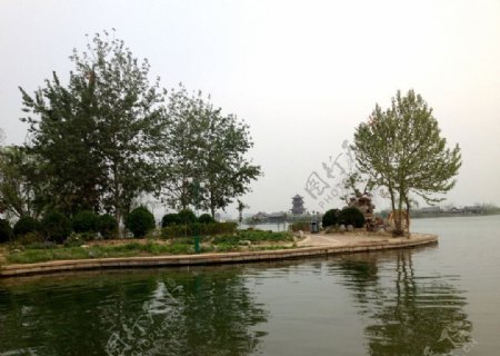 东昌湖风景图片