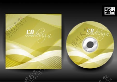 动感线条cd封面包装设计图片
