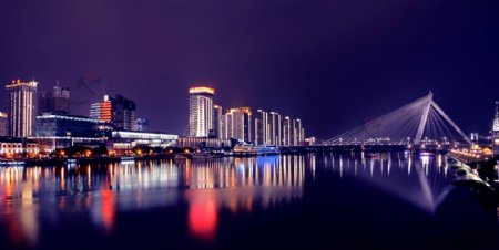 宁波三江口夜景图片