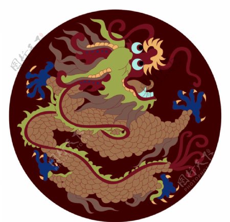 中国龙纹古典龙纹图片