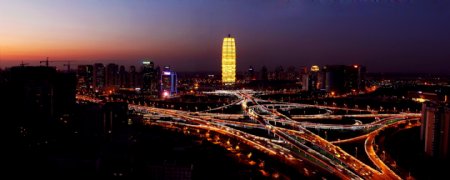 郑州东区夜景图片