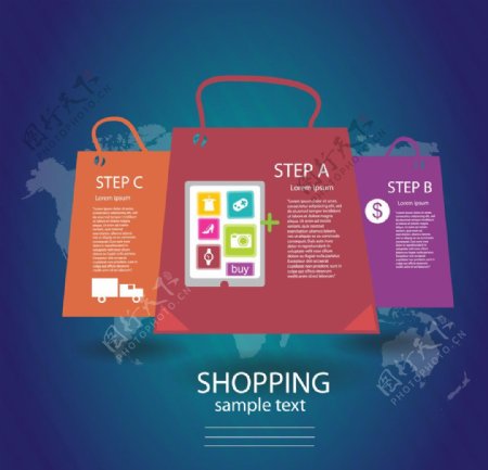 购物信息图表图片