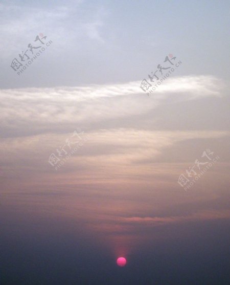 日落庐山小天池图片