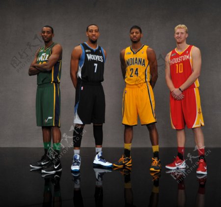2012年NBA全明星赛扣篮大赛全家福图片