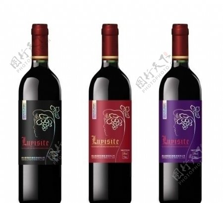 干红葡萄酒红酒设计图片