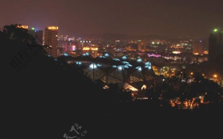 大运城夜景全景图片
