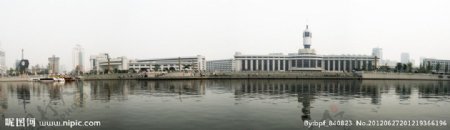 海河边天津站图片