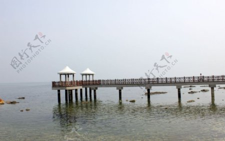 木桥海水图片