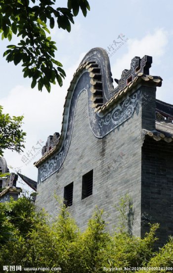中国传统建筑耳墙图片