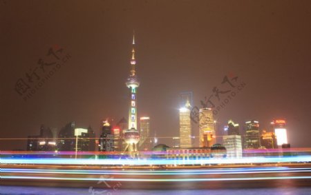 上海外滩远景流线作品图片