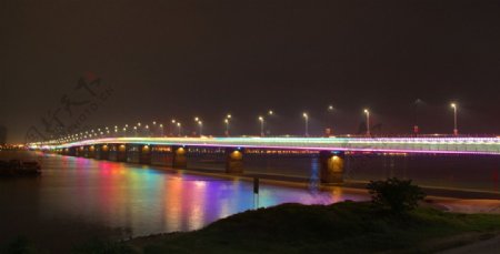 南昌大桥夜景图片