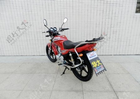 摩托车HJ1255B红色黑钢图片