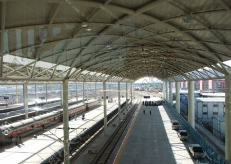 火车站铁路交通枢纽图片