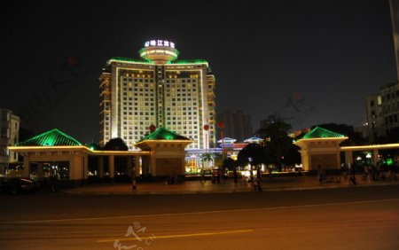 广州珠江宾馆夜景图片
