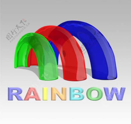 简单彩虹RAINBO图片
