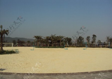郴州苏仙区西河沙滩公园图片