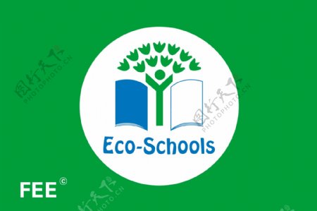 国际生态学校绿旗图片