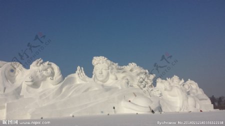 雪雕图片