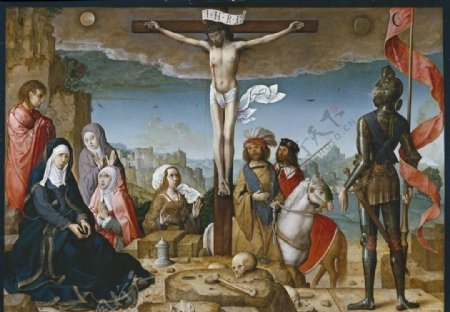 油画耶稣殉难图片