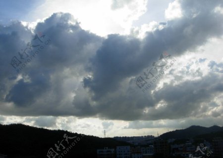 乌云景象图片
