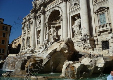 罗马许愿池建筑艺术图片