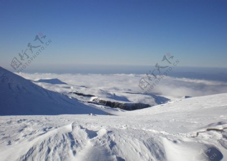长白山雪原图片