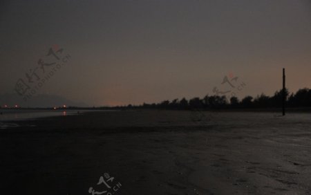 珠海金沙滩夜景图片