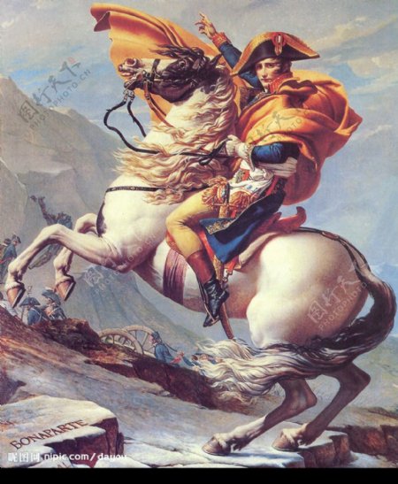 1797年翻越阿尔卑斯山的拿破仑图片