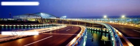 浦东国际机场夜景图片