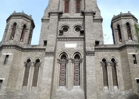 望海楼教堂近景图片