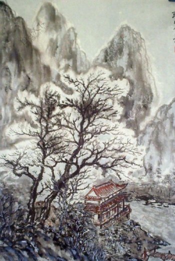 珠山冬景图片