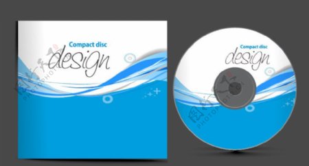cd封面设计蓝色动感线条图片