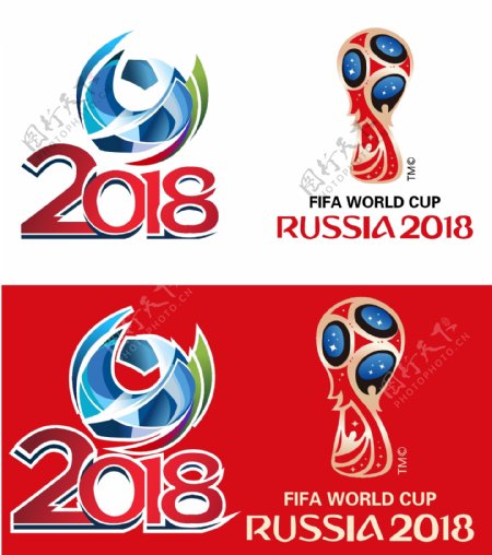 2018俄罗斯世界杯会徽标志图片