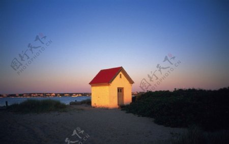海边小屋图片