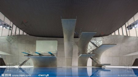 伦敦奥运会水上运动中心内景图片