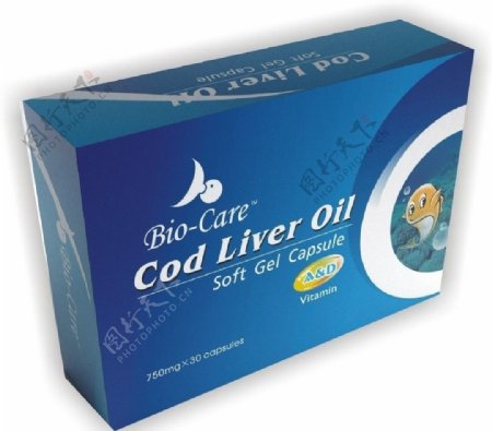 鱼肝油外包装盒图片