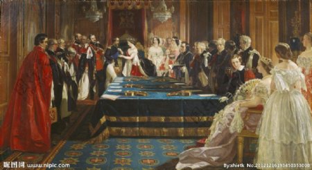维多利亚女王与拿破仑三世图片