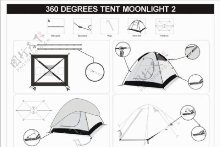 moonlight2帐篷安装图片