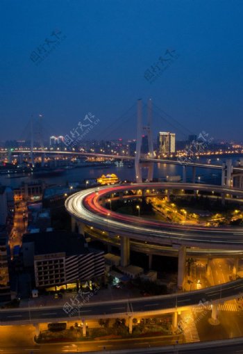 南浦大桥夜景图片
