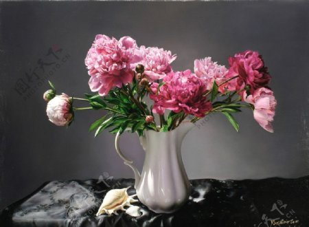 高清静物花卉油画003图片