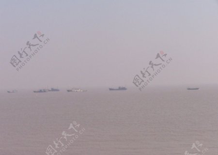 渤海湾的清晨图片