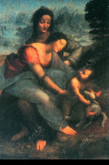 圣母圣婴和圣安娜图片