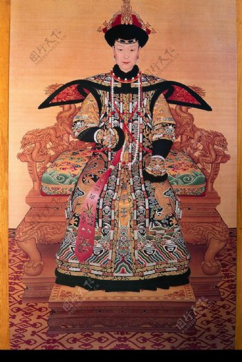 清朝皇后画像图片