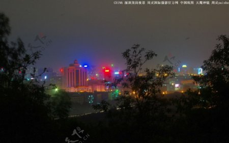 城市夜景深圳龙岗夜景图片