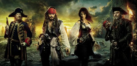 电影海报加勒比海盗4图片