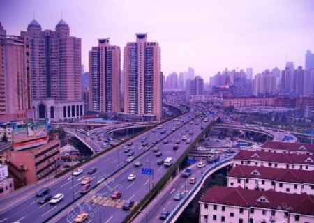 上海南北高架共和新路枢纽图片