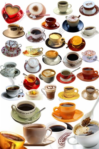 各种咖啡杯合集图片