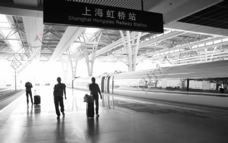 上海虹桥火车站图片