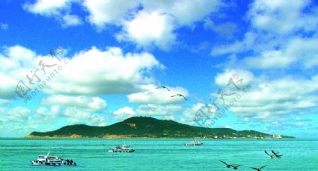 刘公岛远景图片
