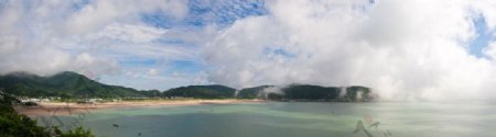 桃花岛安期峰沙滩图片